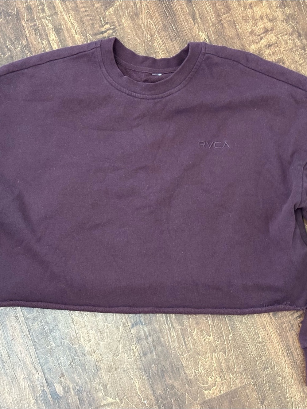 RVCA Women's Long Sleeve Tee in Plum